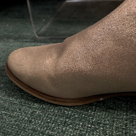 Champagne Gold Sparkle Splendid Ankle Booties - Picture 5 of 5